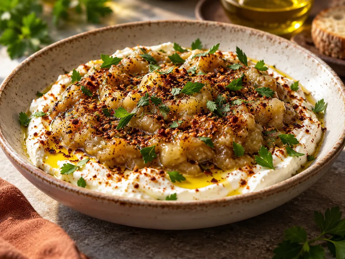 Charred Eggplant Labneh