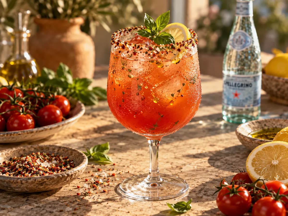 Spiced Tomato & Lemon Spritz
