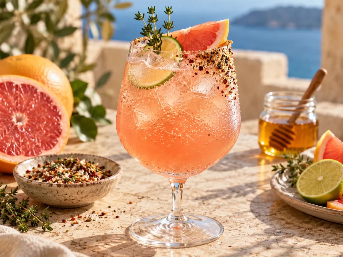 Grapefruit, Honey & Soda Spritz