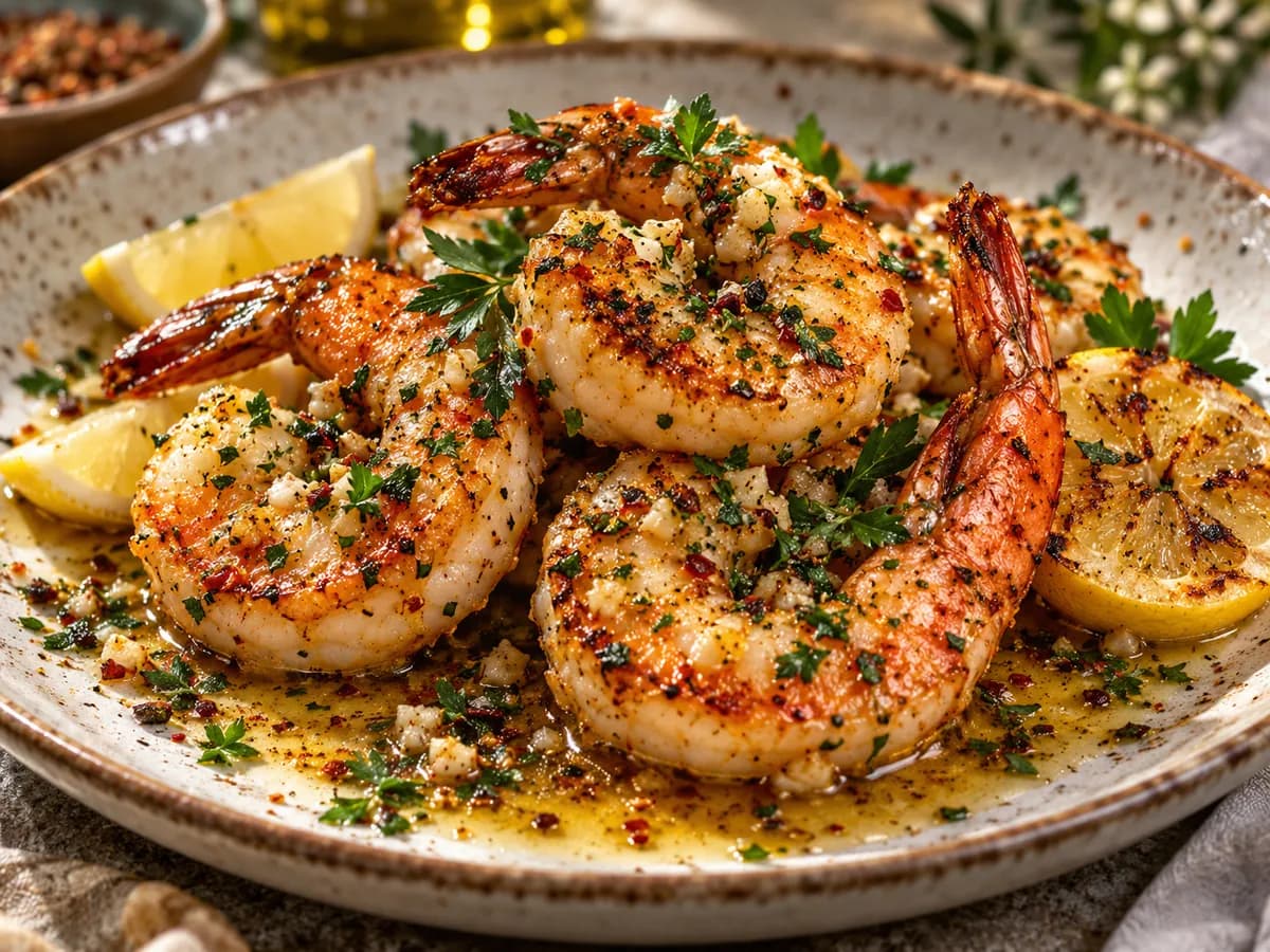 Garlic Butter Jumbo Shrimp