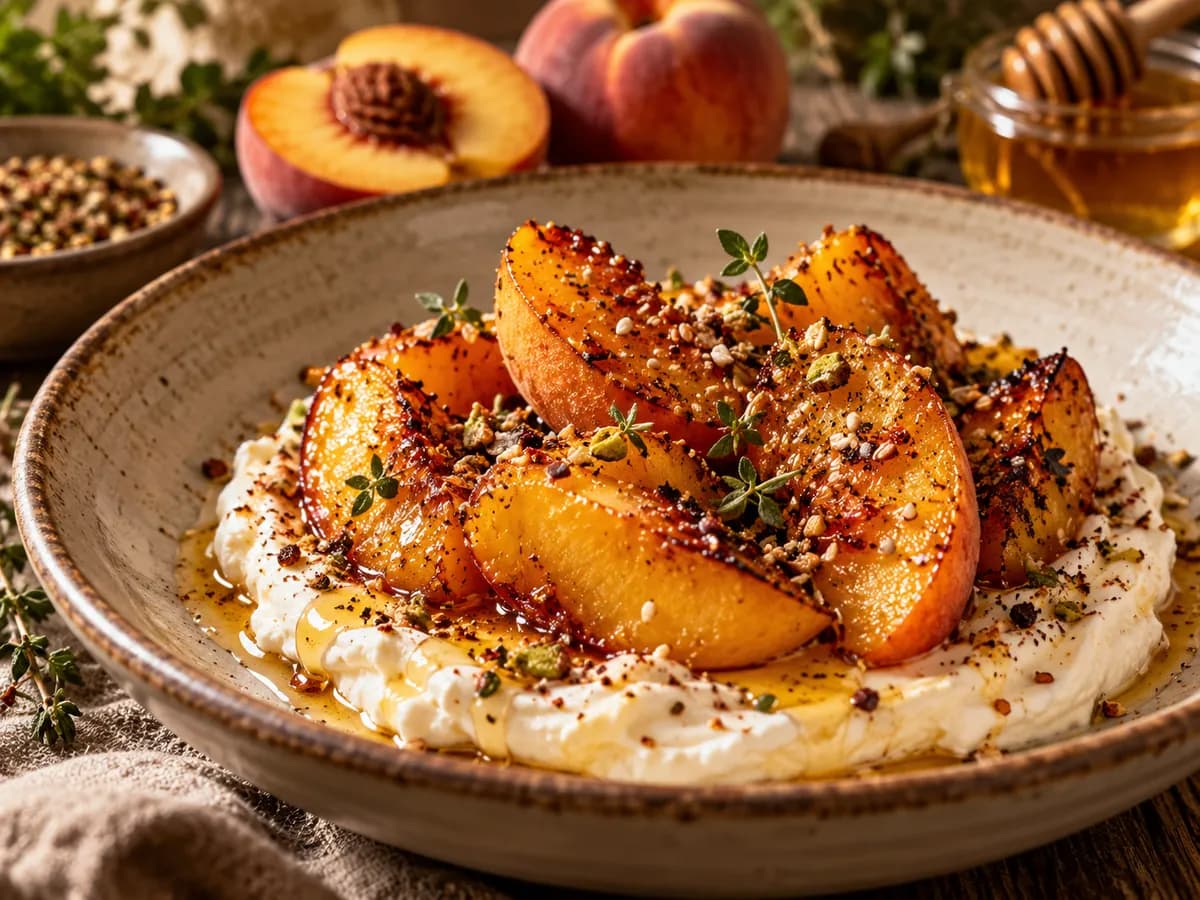 Caramelised Peach & Mascarpone